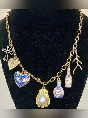 Mediterranean Muse Charm Necklace